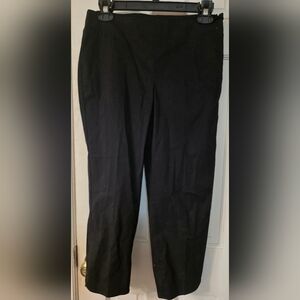 Talbots Women's Classic Black Cropped Dress Pants. In EUC!
